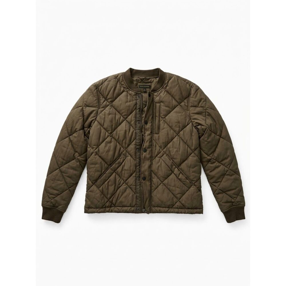 Banana Republic Quilted Bomber Jacket Olive Green Size S, Never Worn